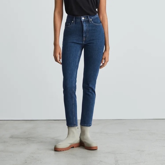 Everlane Denim - Everlane Original Cheeky Jean NWT, 28 Ankle, High Rise, Washed Midnight